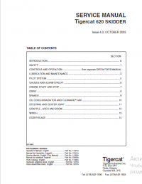 repair manual Tigercat 620 SKIDDER Operators and Service Manual PDF