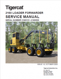 repair manual Tigercat 2160 Loader Forwarder Operators and Service Manual PDF