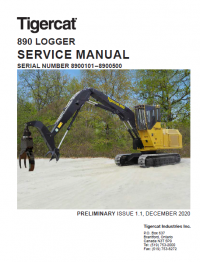 repair manual Tigercat 890 Logger Operators and Service Manual PDF