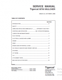 repair manual Tigercat M760 MULCHER Operators and Service Manual PDF