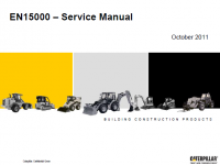 repair manual Caterpillar EN15000 – Service Manual PDF