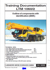 repair manual Liebherr LTM 1060/2 Training Documentation Manual PDF