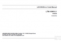 repair manual Liebherr LTM 1095-5.1 LICCON Error Code Manual PDF