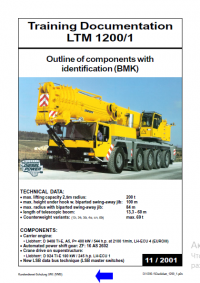 repair manual Liebherr LTM 1200/1 Training Documentation Manual PDF