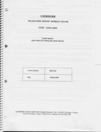 repair manual LIEBHERR Telescopic Boom Mobile Crane Type LTM 1160-2 Operating Manual PDF