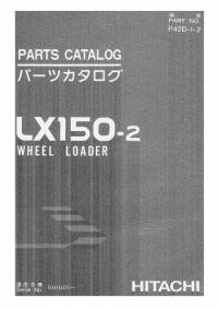 spare parts catalog Hitachi Wheel Loader LX150-2 Parts Catalog PDF