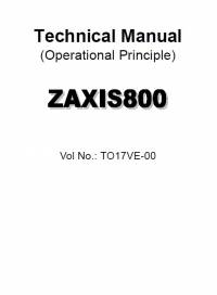 repair manual Hitachi Excavator Zaxis 800 Operational Principle Technical Manual PDF