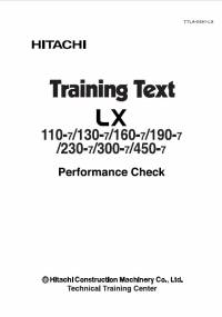 repair manual Hitachi LX110-7/130-7/160-7/190-7/230-7/300-7/450-7 Training Text PDF