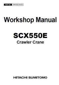 repair manual Hitachi Crawler Crane SCX550E Workshop Manual PDF