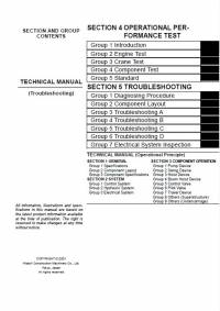 repair manual Hitachi Crawler Crane SCX700 Troubleshooting Technical Manual PDF