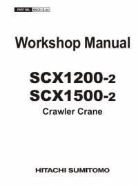 repair manual Hitachi Crawler Crane SCX1200-2, SCX1500-2 Workshop Manual PDF