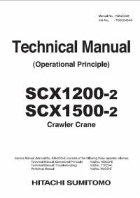 repair manual Hitachi Crawler Crane SCX1200-2, SCX1500-2 Operational Principle Technical Manual PDF