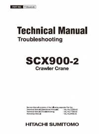 repair manual Hitachi Crawler Crane SCX900-2 Troubleshooting Technical Manual PDF