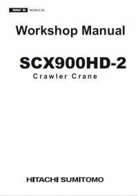 repair manual Hitachi Crawler Crane SCX900HD-2 Workshop Manual PDF