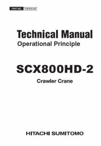 repair manual Hitachi Crawler Crane SCX800HD-2 Operational Principle Technical Manual PDF