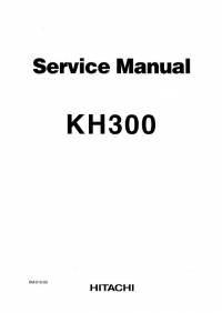 repair manual Hitachi Crawler Crane KH300 Service Manual PDF