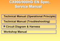 repair manual Hitachi Crawler Crane CX900/900HD Service Manual PDF