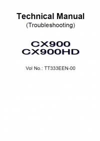 repair manual Hitachi Crawler Crane CX900/900HD Troubleshooting Technical Manual PDF