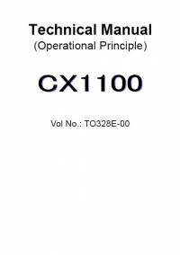 repair manual Hitachi Crawler Crane CX1100 Operational Principle Technical Manual PDF