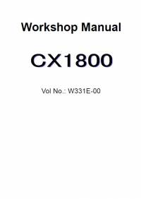 repair manual Hitachi Crawler Crane CX1800 Workshop Manual PDF