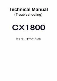 repair manual Hitachi Crawler Crane CX1800 Troubleshooting Technical Manual PDF