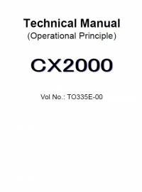 repair manual Hitachi Crawler Crane CX2000 Operational Principle Technical Manual PDF