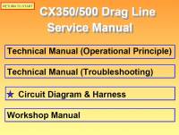 repair manual Hitachi Crawler Crane CX350/500 Drag Line Service Manual PDF