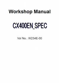 repair manual Hitachi Crawler Crane CX400 Workshop Manual PDF