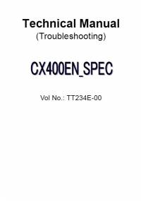 repair manual Hitachi Crawler Crane CX400 Troubleshooting Technical Manual PDF