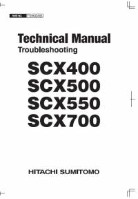 repair manual Hitachi Crane SCX400, SCX500, SCX550, SCX700 Troubleshooting Technical Manual PDF