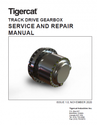 repair manual Tigercat Track Drive Gearbox Service and Repair Manual PDF