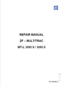 repair manual ZF – Multitrac MT-L 3085 II, 3095 II Repair Manual PDF