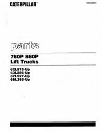 spare parts catalog Cat Lift Truck 760P, 860P Parts Manual PDF