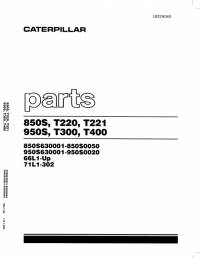 spare parts catalog Cat Lift Truck 850S, T220, T2210, 950S, T300, T400 Parts Manual PDF