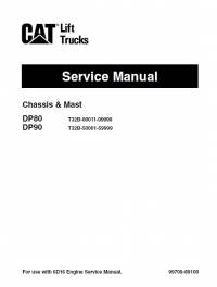 repair manual Cat Lift Trucks DP80, DP90 Chassis & Mast Service Manual PDF