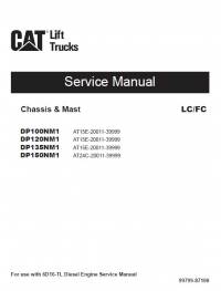 repair manual Cat Lift Trucks DP100NM1 - DP150NM1, Chassis & Mast, LC/FC Service Manual PDF