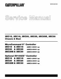 repair manual Cat Lift Trucks 2EC Series Service Manual PDF