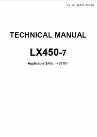 repair manual Hitachi Wheel Loader LX450-7 Technical Manual PDF