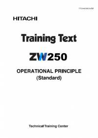 repair manual Hitachi Wheel Loader ZW250 Operational Principle Training Text PDF