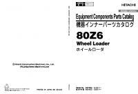 spare parts catalog Hitachi 80Z6 Wheel Loader Set of Parts Catalog PDF