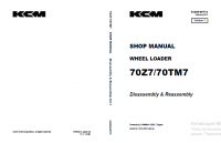 repair manual Kawasaki 70Z7, 70TM7 Wheel Loader Shop Manual PDF