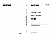 repair manual Kawasaki 70Z6 Wheel Loader Operational Performance Test Troubleshooting Shop Manual PDF