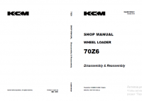 repair manual Kawasaki 70Z6 Wheel Loader Disassembly and Reassembly Shop Manual PDF
