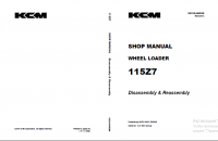 repair manual Kawasaki 115Z7 Wheel Loader Shop Manual PDF