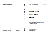 repair manual Kawasaki 90Z6 Wheel Loader Set of Shop Manual PDF