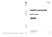 spare parts catalog Kawasaki 80Z6 Wheel Loader Set of Parts Catalog PDF