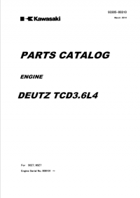 spare parts catalog Kawasaki Engine Deutz TCD3.6L4 Parts Manual PDF
