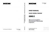 repair manual Isuzu Diesel Engine 6WG1 for Kawasaki Wheel Loader 95Z7, 115Z7 Shop Manual PDF