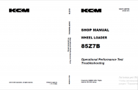 repair manual Kawasaki Wheel Loader 85Z7B Shop Manual PDF