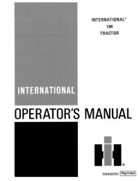 repair manual Case International 184 Tractor PDF Operator’s Manuals